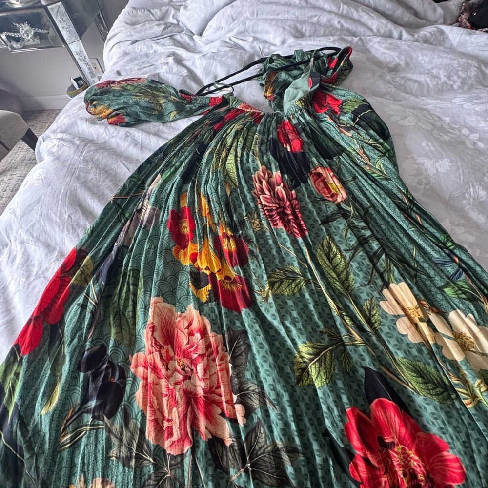 Maxi dress - coloful and flowing - Picture 3 of 5
